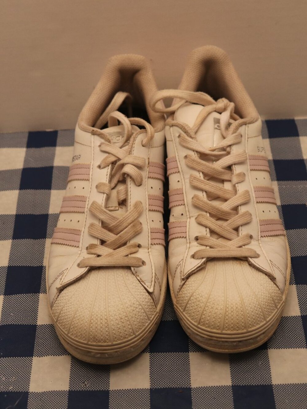 Adidas Sneakers Size 8 White and Pink Superstar Made in Indonesia PWI 001001